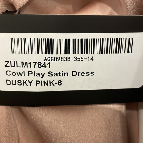 Nasty Gal Satin Pink Slip Dress (US 2) - Picture 5 of 5